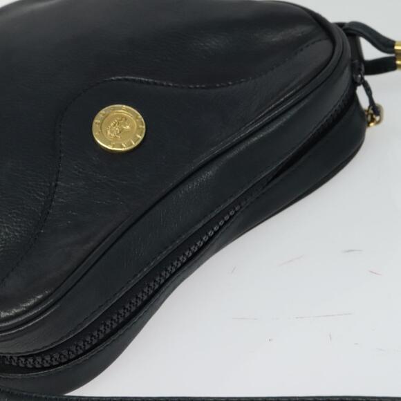 CELINE Shoulder Bag Leather Navy Gold - Picture 6 of 12